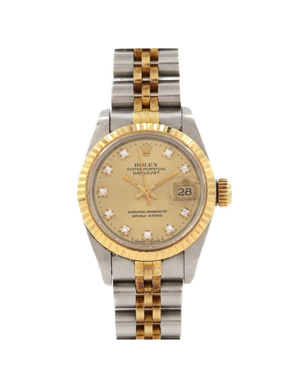 Rolex Datejust Stainless Steel Yellow Gold Automatic Watch